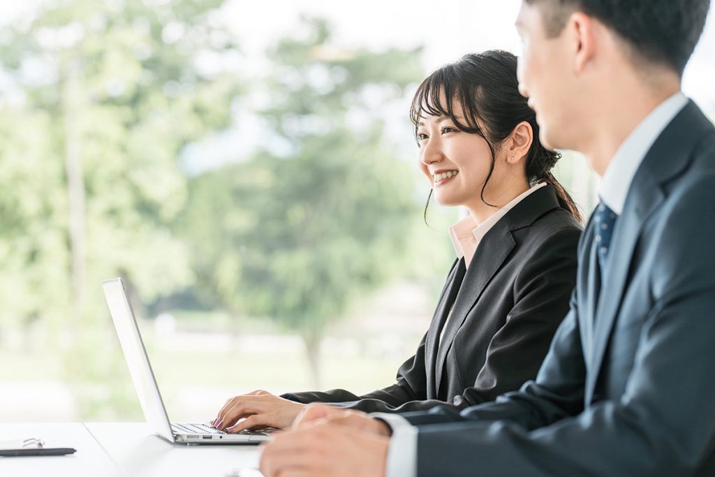 稼働中のスタッフフォローの様子