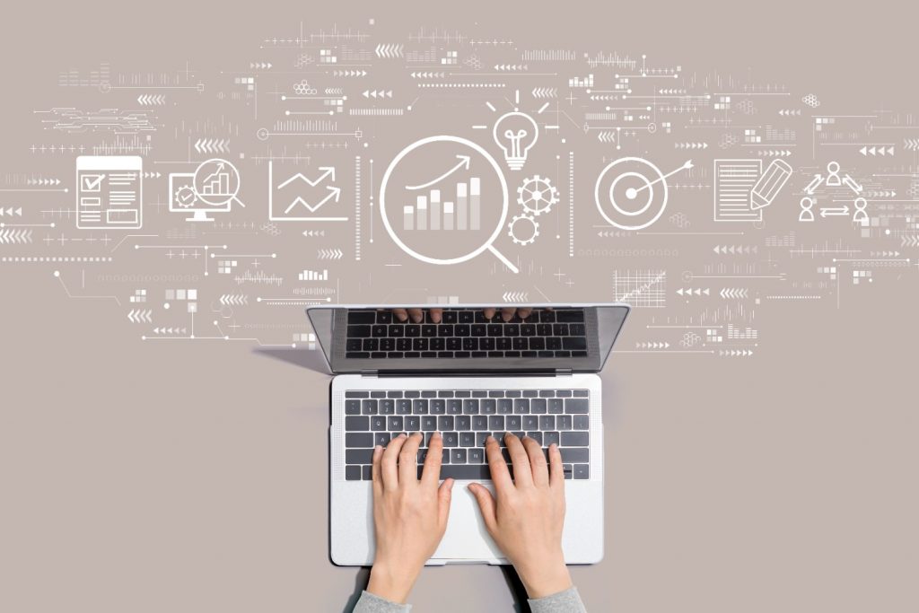 沢山の情報が一つのシステムにまとまるイメージ